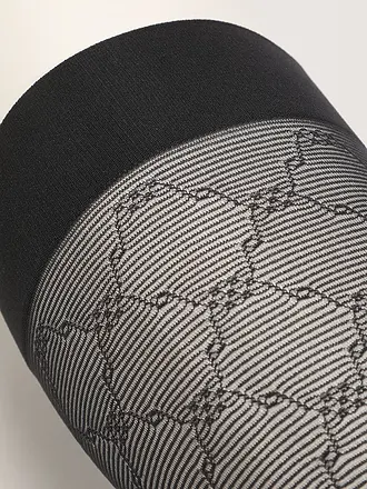 WOLFORD | Kniestrümpfe SHEER PATTERN 30 DEN black | schwarz